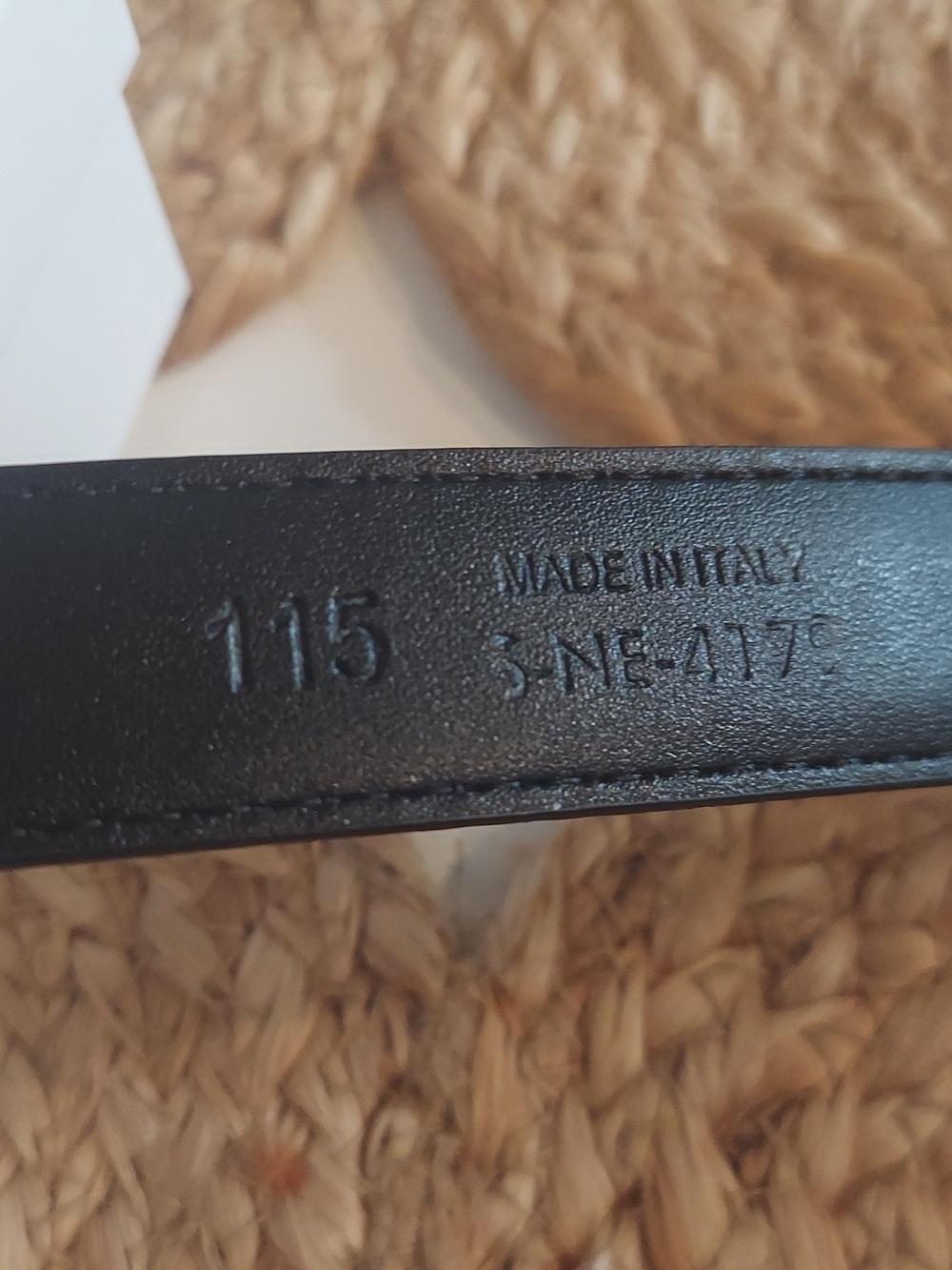 Celine Black Belt with Gold Emblem - Picture 3 of 6